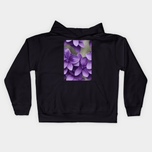 Beautiful Violet Flowers, for all those who love nature #130 Kids Hoodie